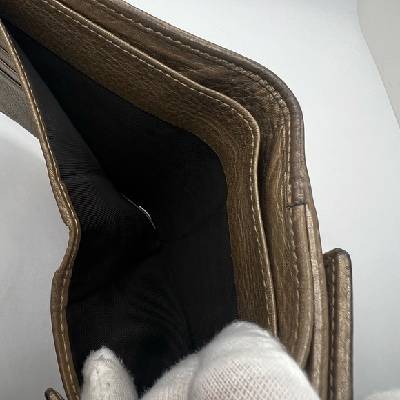 GUC Gucci GG Canvas with Bamboo Tassel Compact Wallet - Picture 8 of 9